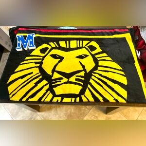 Disney “The Lion King” Broadway Musical Plush 50” X 60” Fleece Throw Blanket